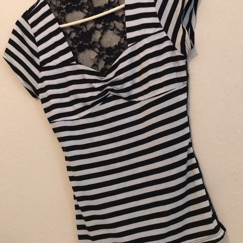 Black and white striped shirt